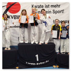 Das jüngste Villinger Team, bestehend aus Saron Kfeleng, Melina Pena Kalpaktsi und Lera Schellenberg, erreichte Silber in der Kategorie Schüler B Mädchen.