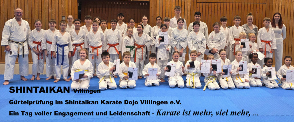42 Karatekas unterzogen sich einer Gürtelprüfung.